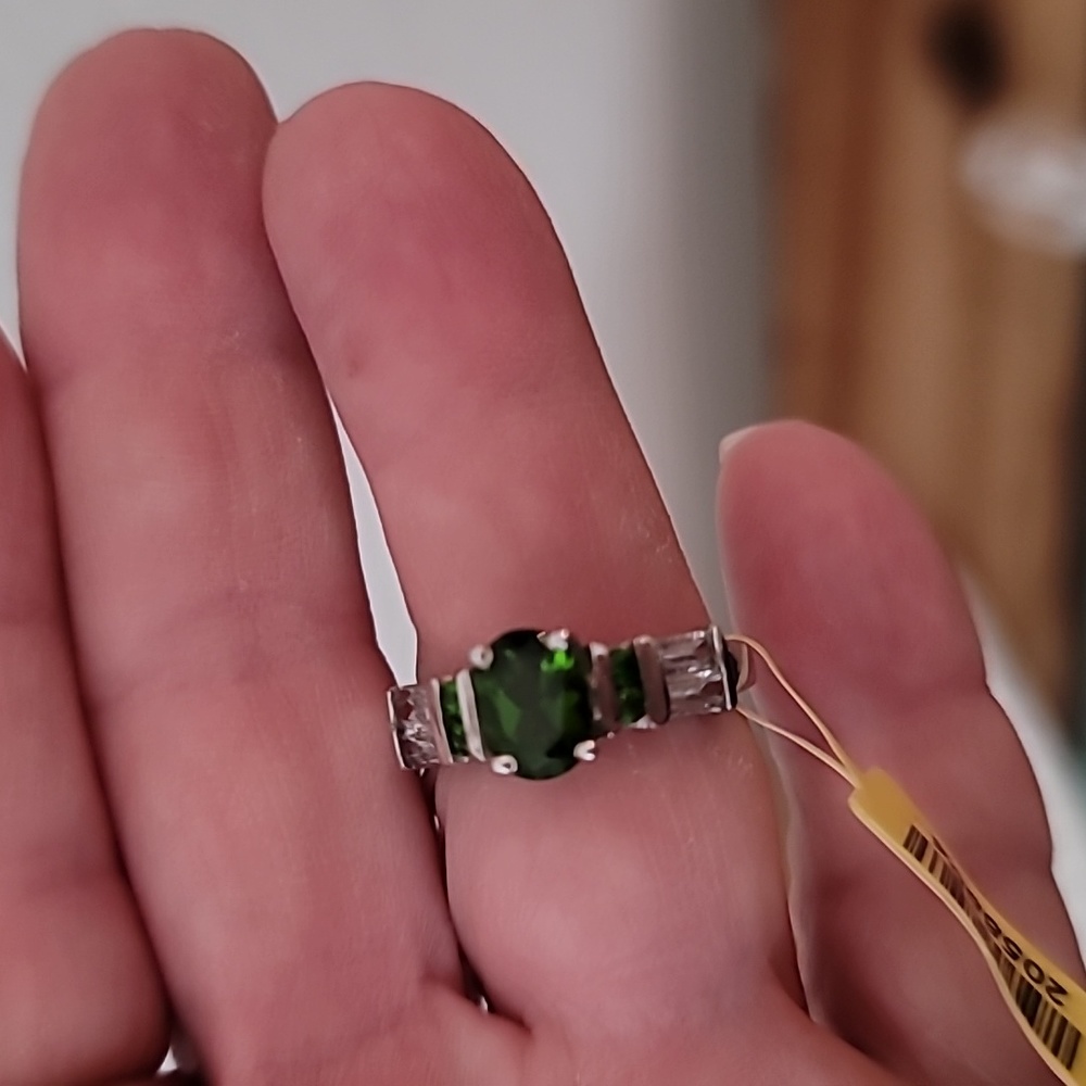 Russian Diopside ring Size 7 NWT - Picture 8 of 9
